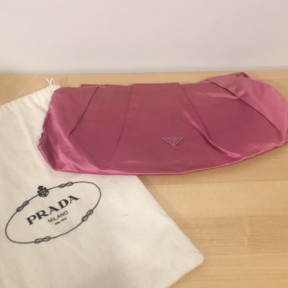 PRADA satin clutch pink - Picture 1 of 3